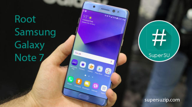 supersu for glasxy note 7