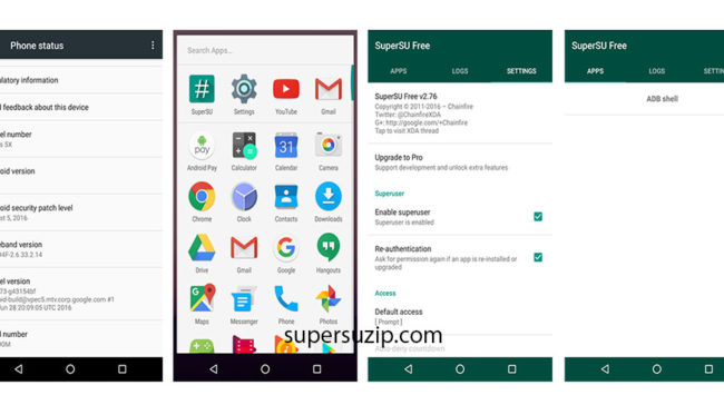 supersu zip Android Nougat